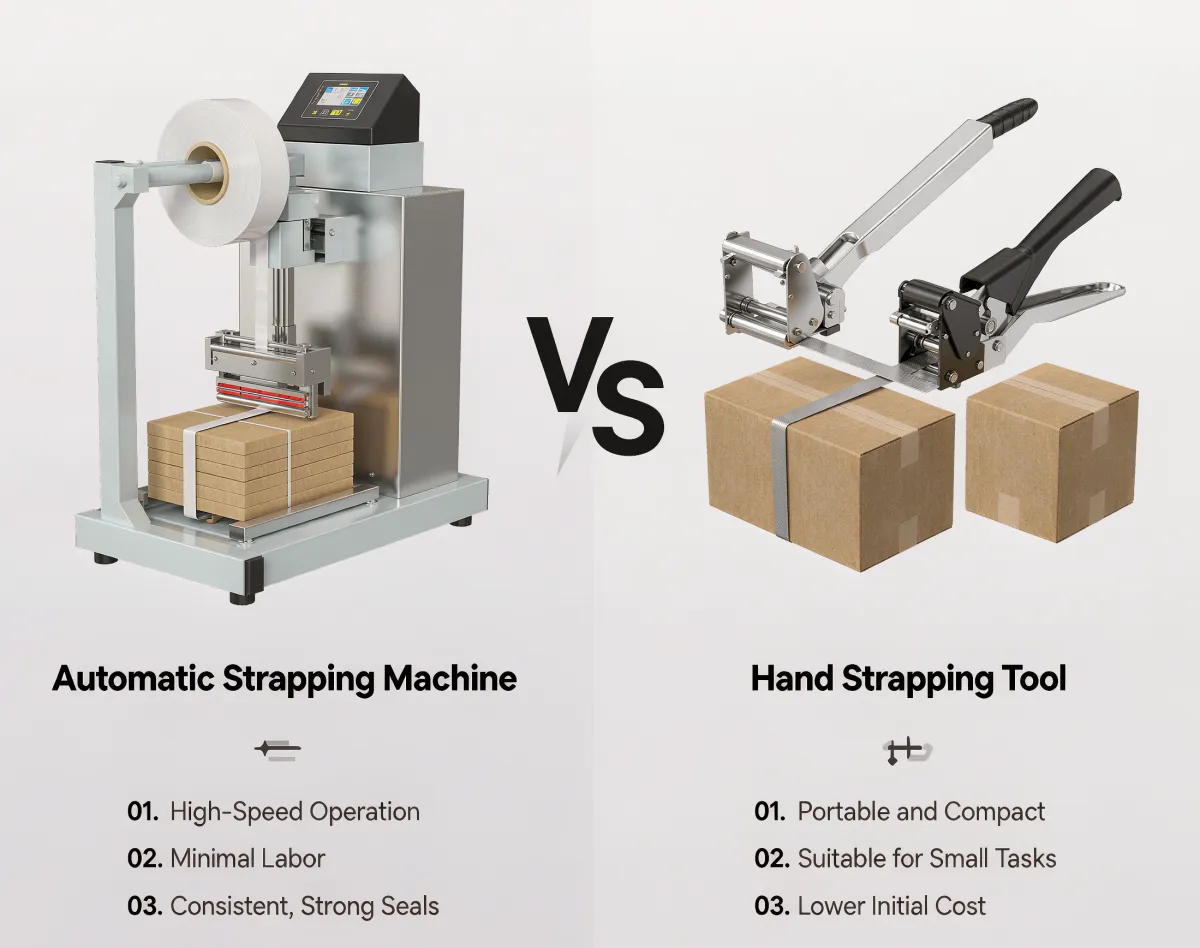 20261014 Automatic Strapping Machine vs. Hand Strapping Tool.png 20261014 Automatic Strapping Machine vs. Hand Strapping Tool.png
